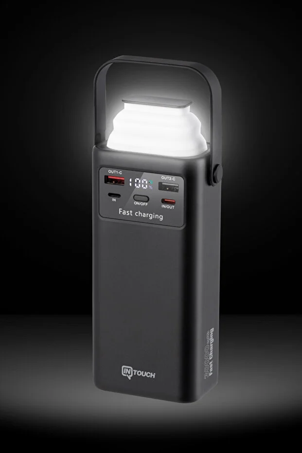 30.000 Mah 22,5W PD Hızlı Kablolu Kamp Lambası Outdoor Serisi Powerbank Fast Led Lamba